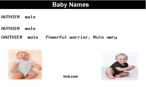 authier baby names